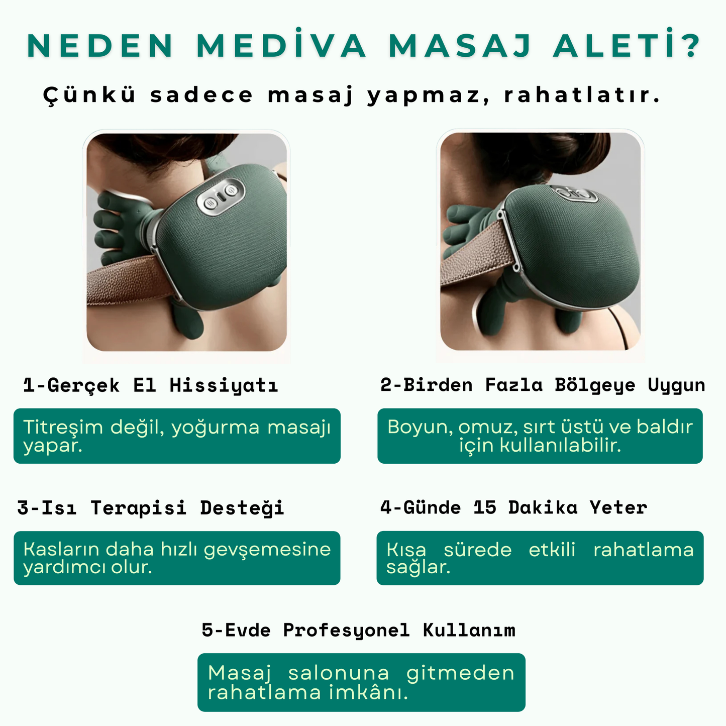 Mediva Çok Bölgeli Profesyonel Masaj Aleti