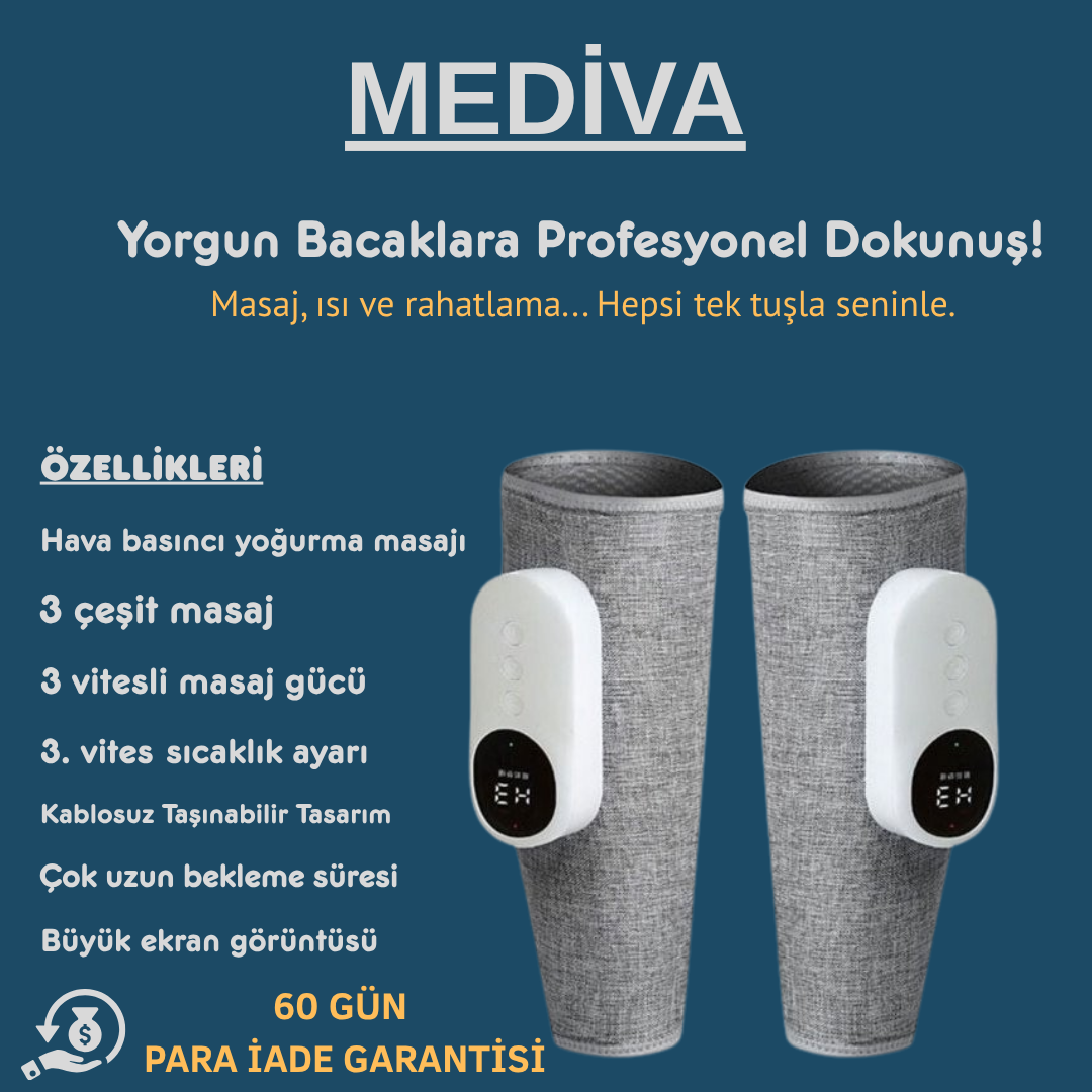 Mediva 3'ü 1 Arada Bacak Masaj Aleti
