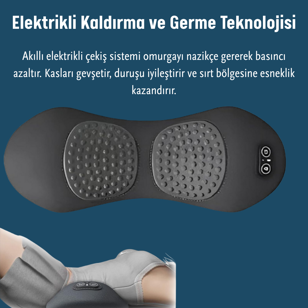 Medivaya Isıtmalı ve Titreşimli Sırt Bel Masaj Cihazı